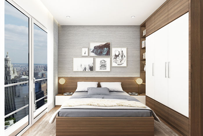 Giải pháp gia công nội thất gỗ công nghiệp cho phòng ngủ nhỏ