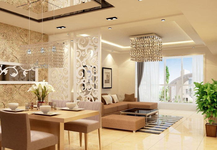 Những tấm vách ngăn sẽ tạo điểm nhấn cho căn nhà