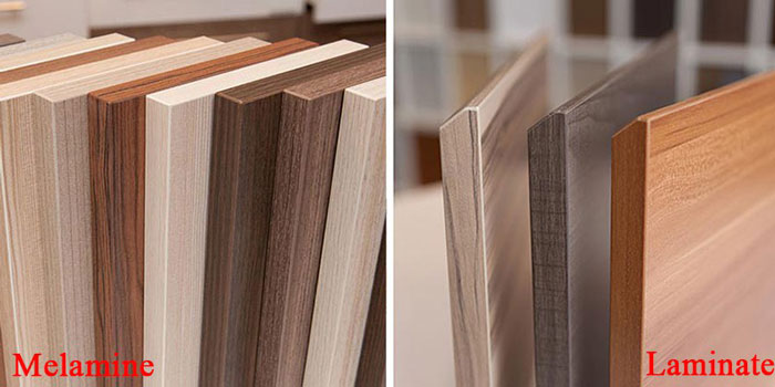 So sánh 2 loại bề mặt LAMINATE và MELAMINE