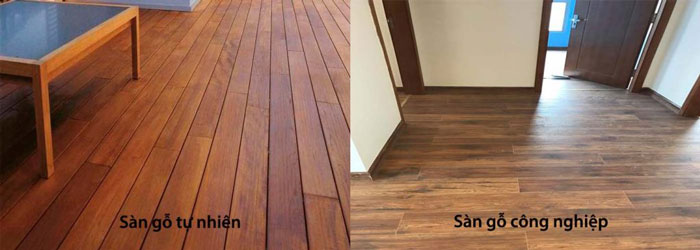 So sánh sàn gỗ công nghiệp và sàn gỗ tự nhiên