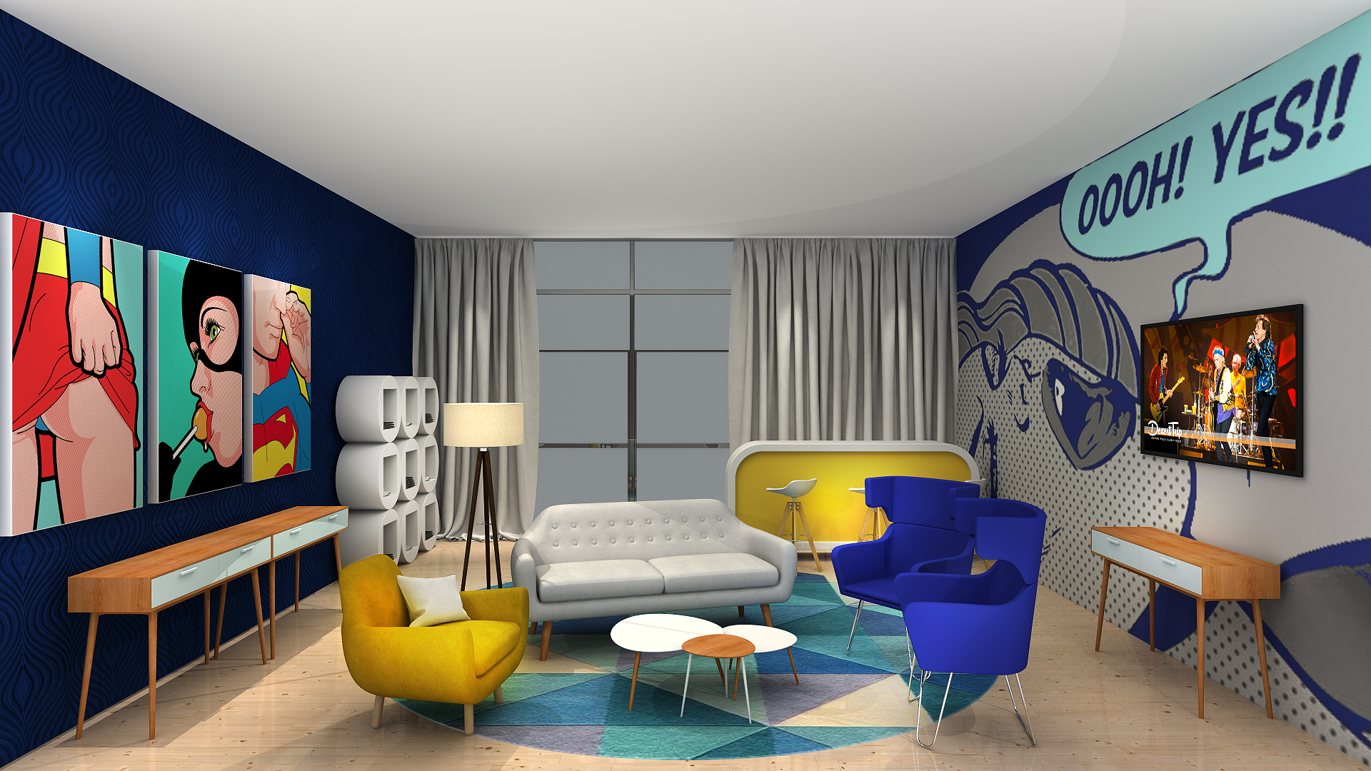 Phong cách Pop Art trong thiết kế nội thất