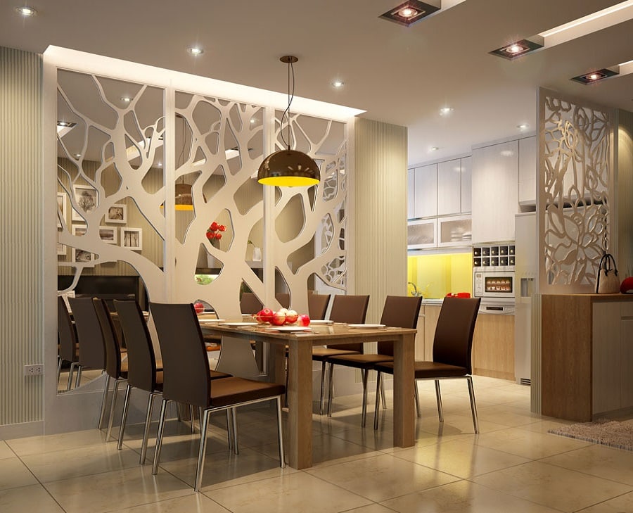 Vách ngăn CNC- cách tạo dấu ấn cho không gian nội thất nhà bạn