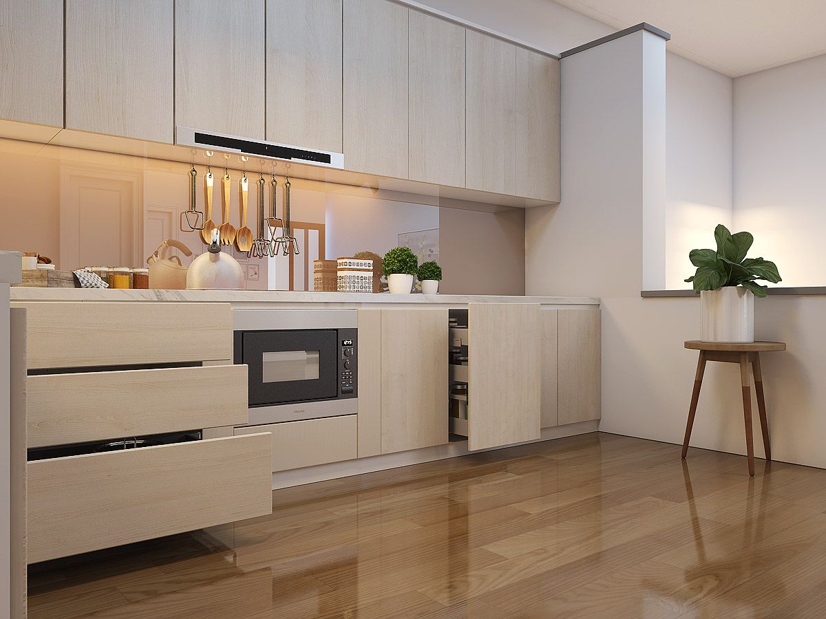 Nên mua tủ bếp Laminate hay Acrylics