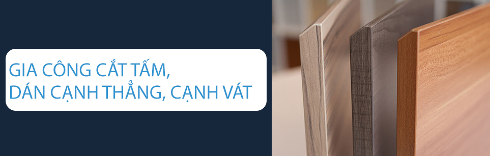 Dịch vụ cắt tấm, dán cạnh thằng, cạnh vát