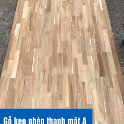 Hình ảnh gỗ keo ghép thanh mặt A