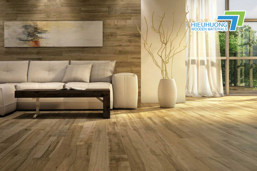 Sàn nhà sử dụng gỗ ghép thanh