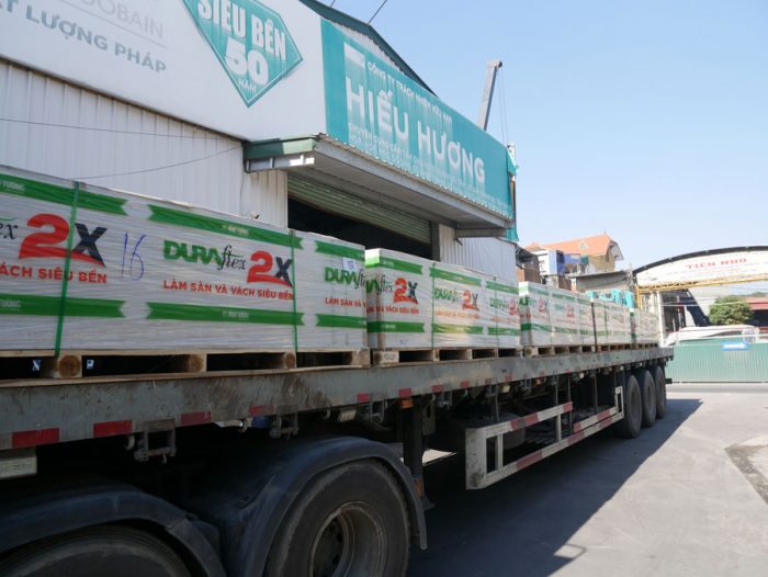 Kho tấm bê tông Cemboard tại kho Hiếu Hương