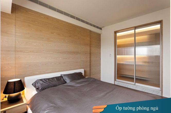 Ốp tường sử dụng nhựa giả gỗ