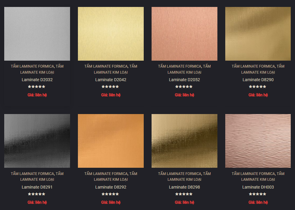 Các mẫu laminae kim loại Decometal trang 04