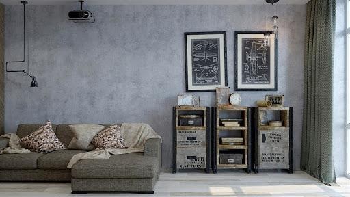 Ứng dụng của màu bê tông trong thiết kế nội thất