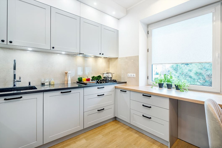 Soi huỳnh cánh tủ bếp