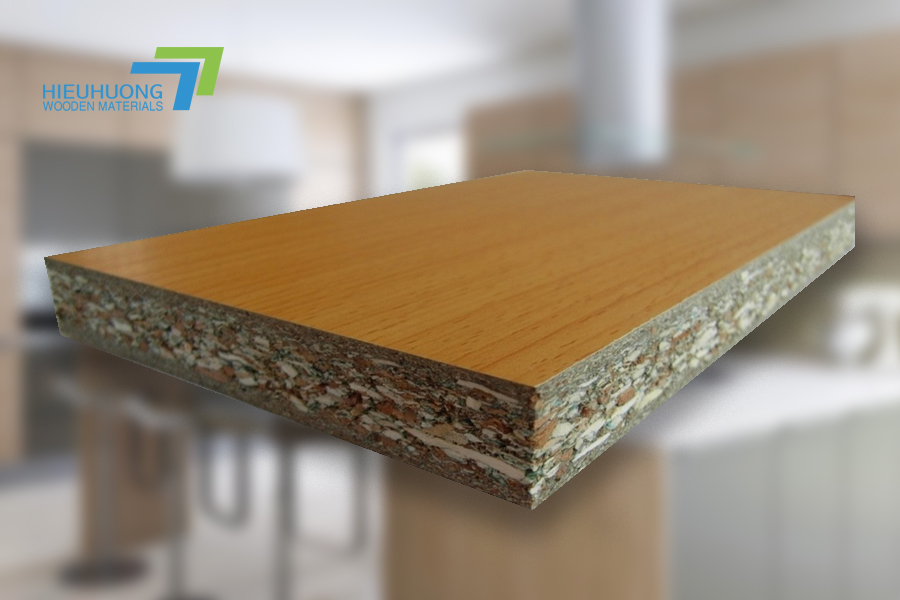 Gỗ ván dăm chống ẩm phủ Melamine