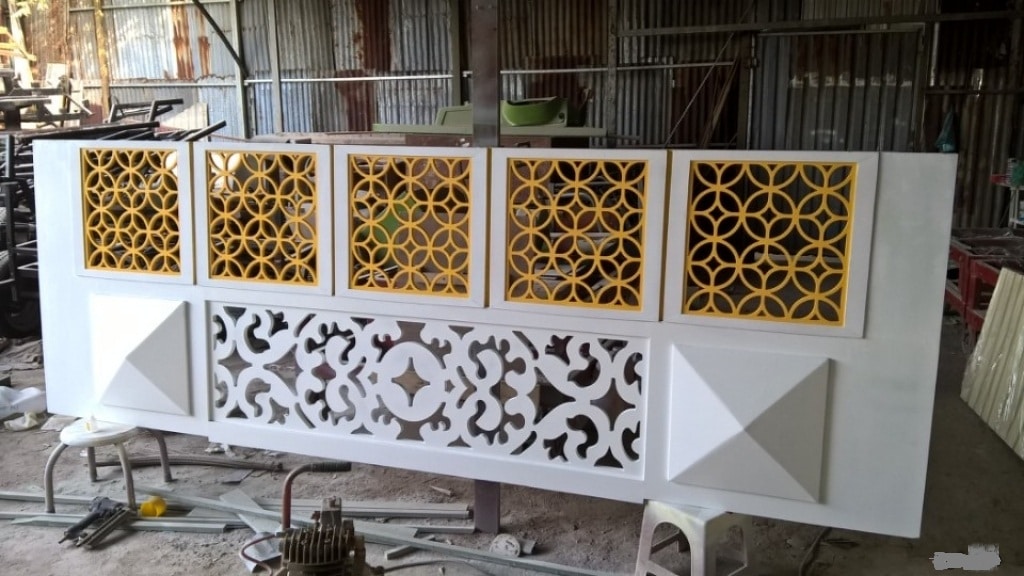 Vách ngăn CNC từ gỗ nhựa Pitech