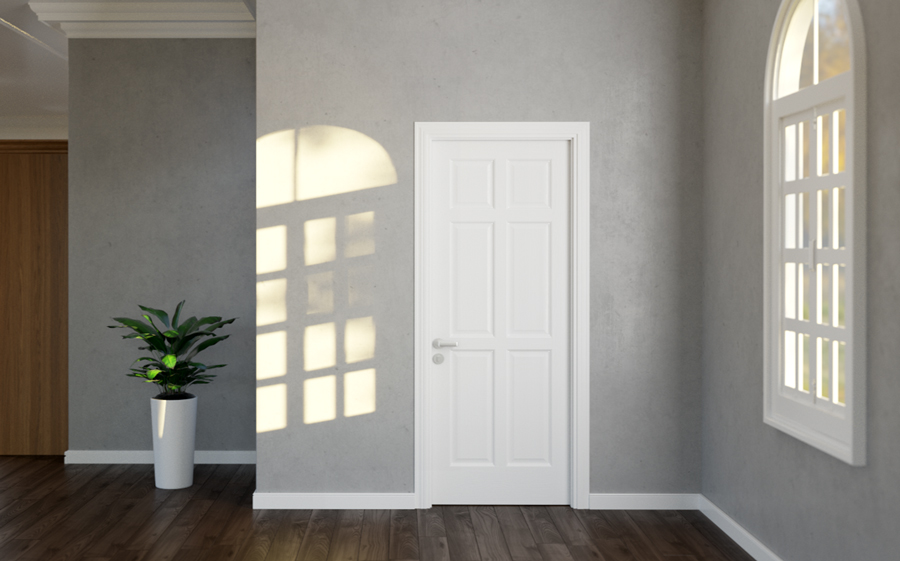 Cửa phòng làm bằng gỗ ván Plywood vô cùng bền đẹp