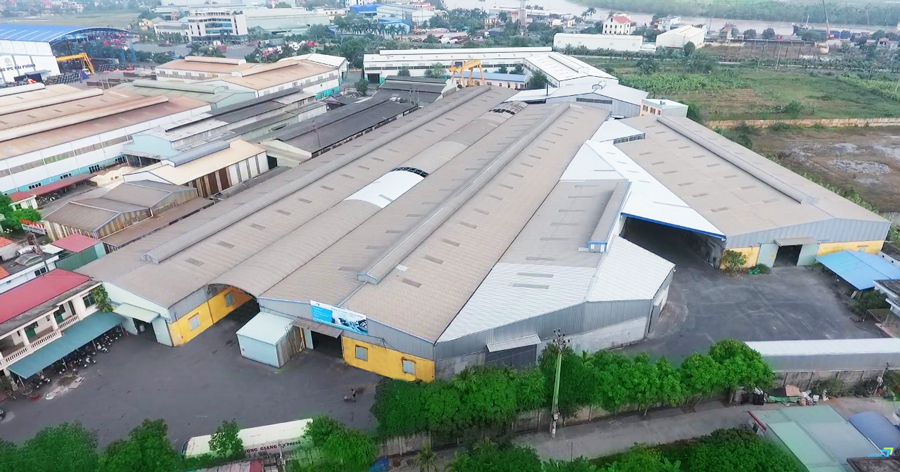 Toàn cảnh nhà máy sản xuất nhìn từ trên cao của Hiếu Hương