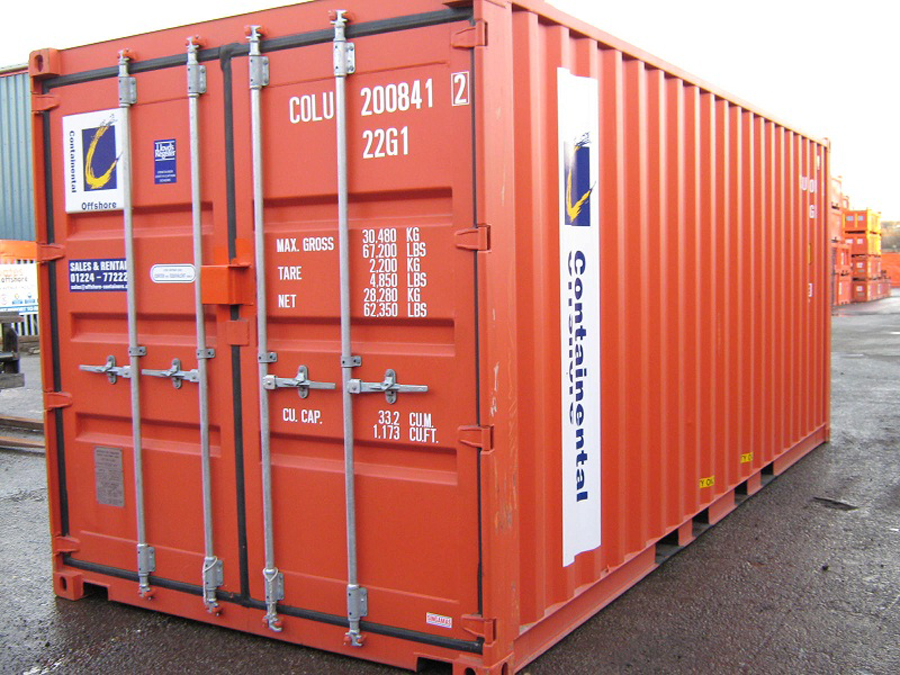 Hình ảnh thùng Container màu đỏ