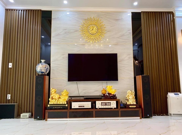 Tấm lam sóng nhựa kết hợp với PVC vân đá