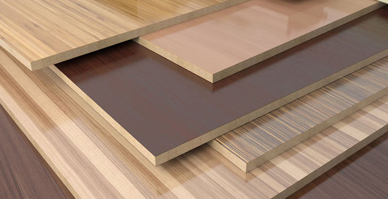 Ván gỗ MDF dán Laminate trên bề mặt