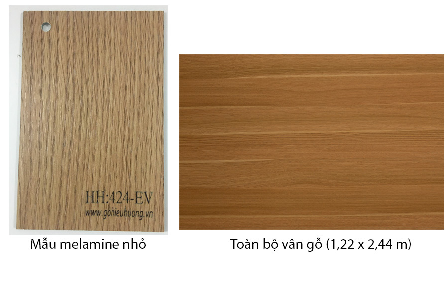Melamine vân sồi mã 424