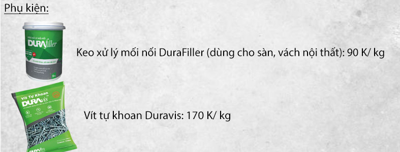Bảng giá keo xử lý mối nối Duraflex