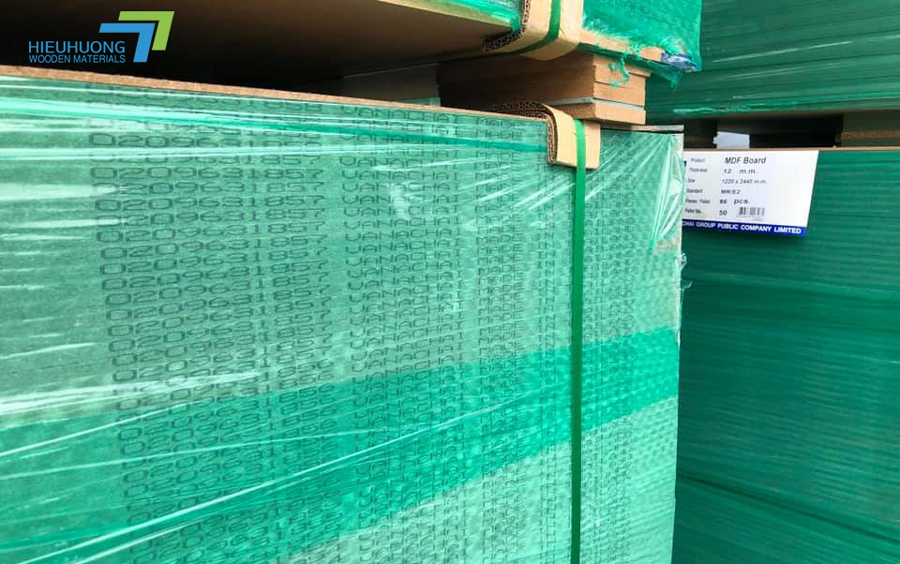 Kí hiệu trên gỗ mdf lõi xanh vanachai thái lan chính hãng