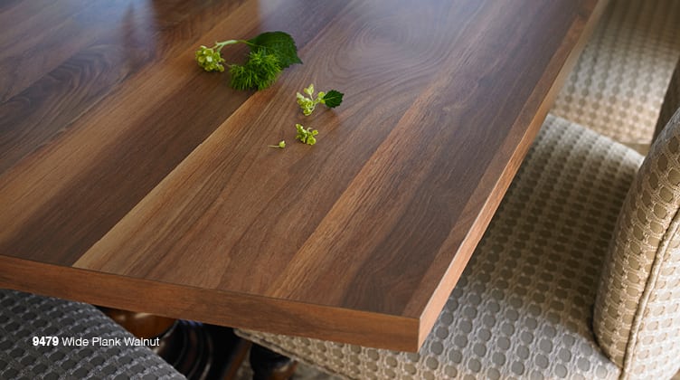 Mặt bàn làm bằng Laminate Formica 9479 - Wideplank Walnut