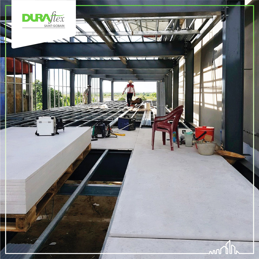 Tấm xi măng Cemboard làm sàn gác lửng