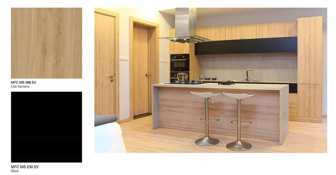 Mã màu 388 - Melamine Oak Satana