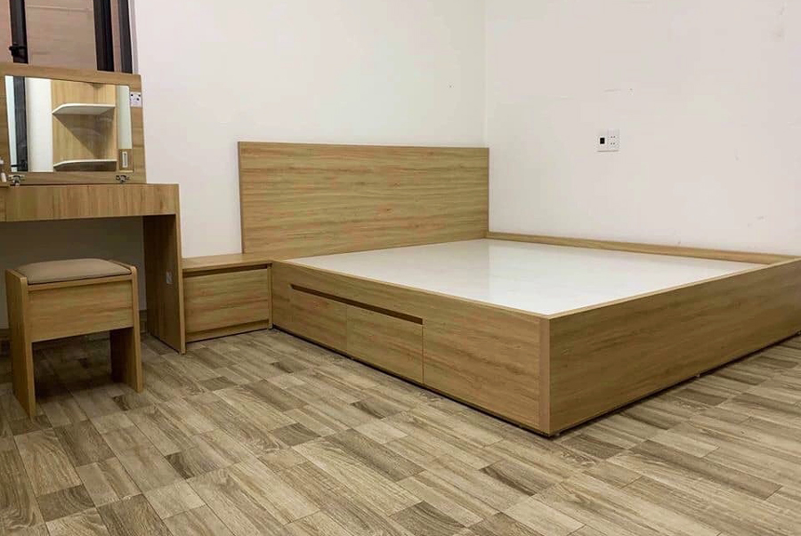 Nội thất phòng ngủ làm từ gỗ phủ Melamine mã 388