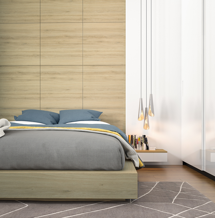 Ốp tường bằng gỗ MDF phủ melamine 388