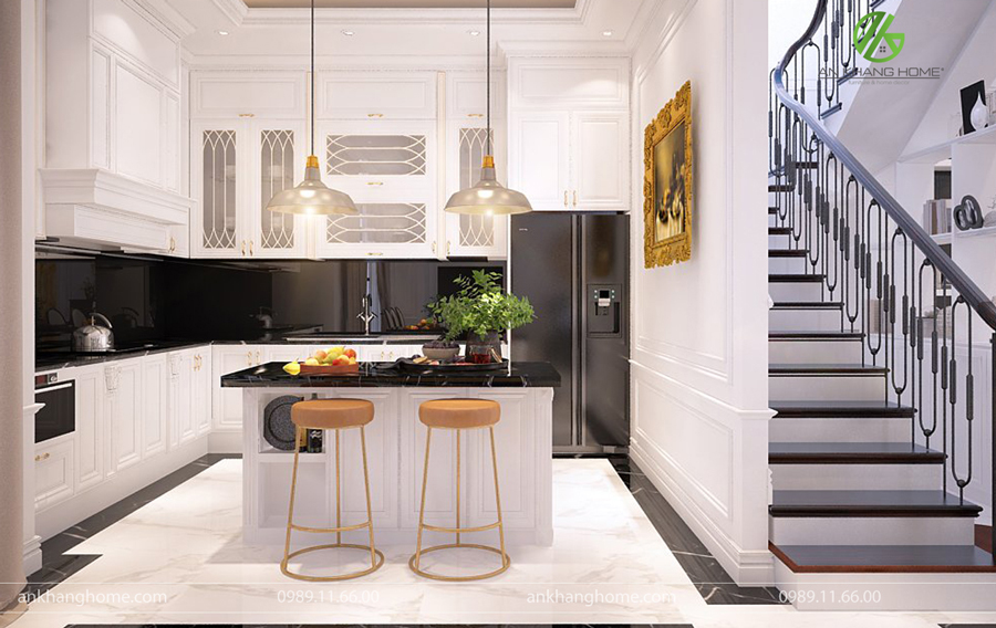 Tủ bếp là từ gỗ nhựa sơn PU