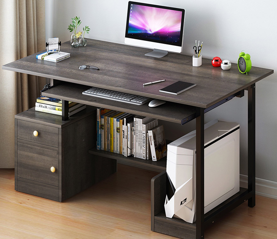 Bàn làm việc hiện đại làm từ gỗ công nghiệp phủ Melamine