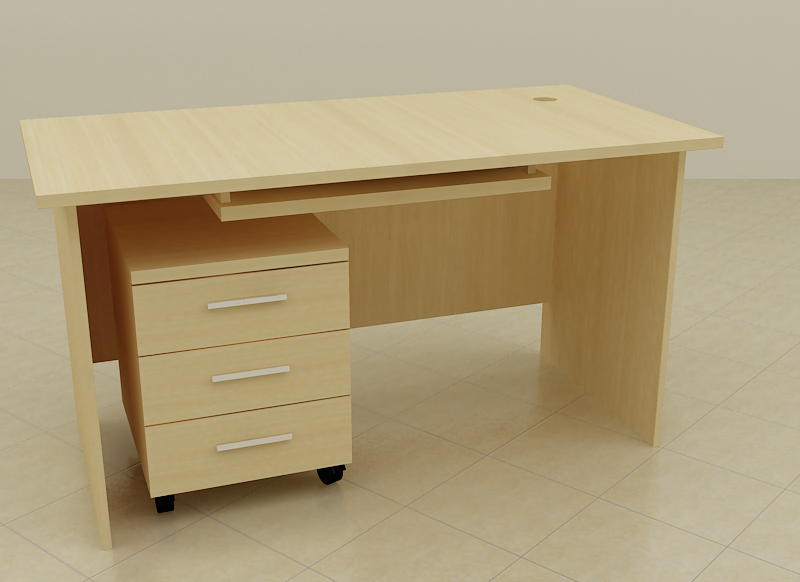 Bàn làm việc làm từ gỗ công nghiệp MDF phủ melamine