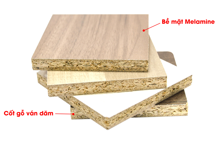 Cấu tạo của tấm gỗ ván dăm phủ Melamine