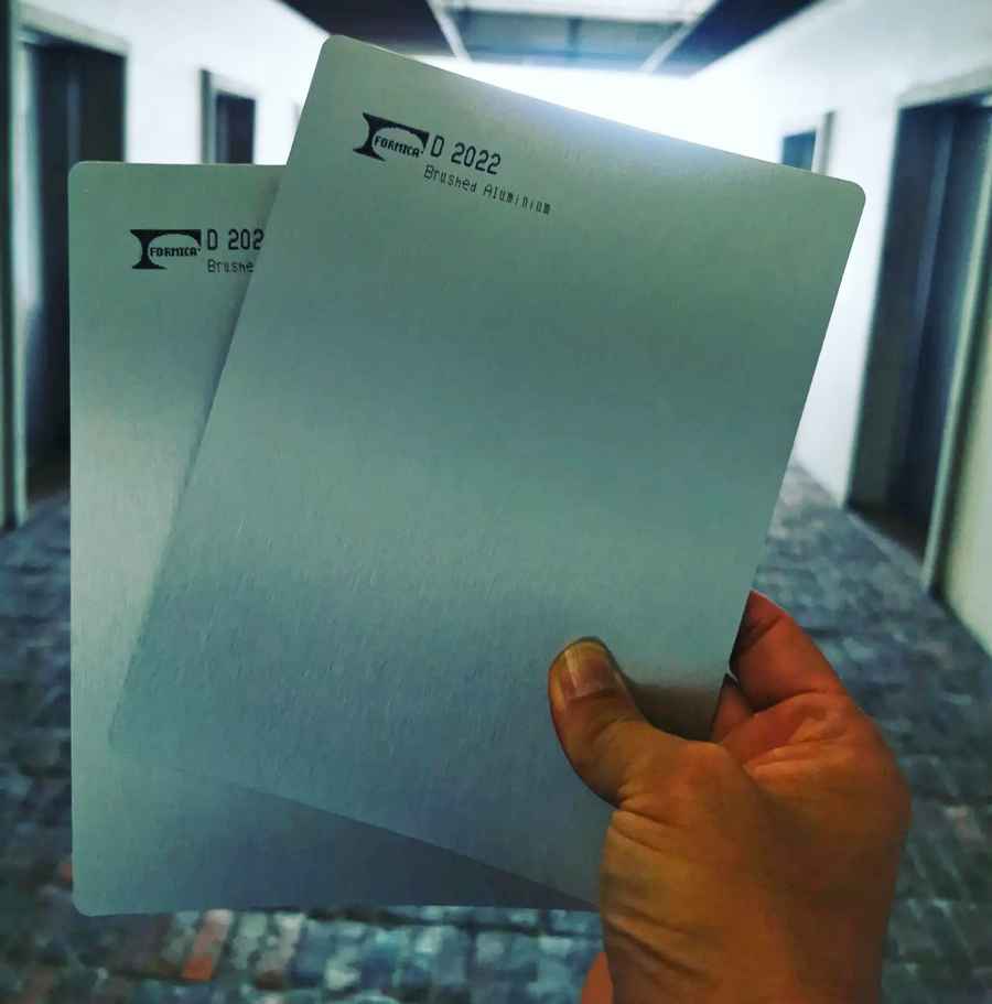 Mẫu tấm Laminate nhôm xước D2022