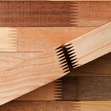 Mộng hở của gỗ ghép thanh