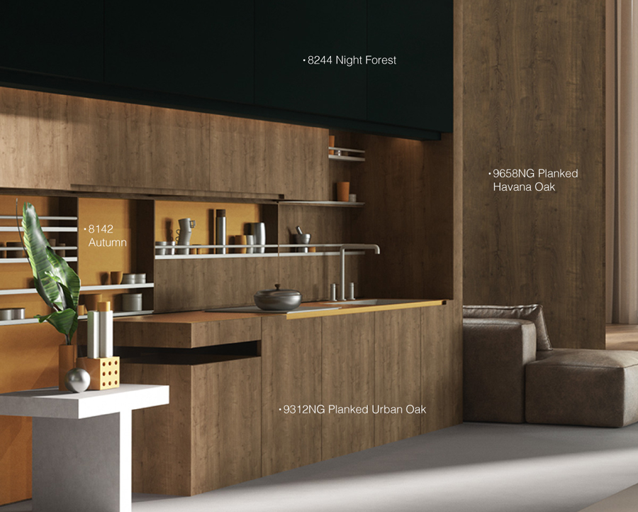 Hình ảnh nội thất làm từ gỗ ván ép Formica