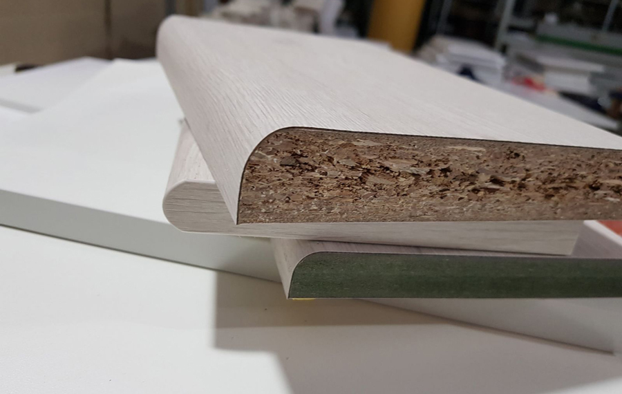 Tấm Laminate Formica đã được dán lên cốt gỗ các loại