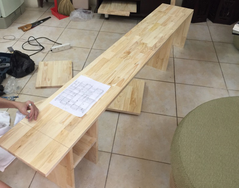 Nội thất làm từ gỗ thông ghép thanh