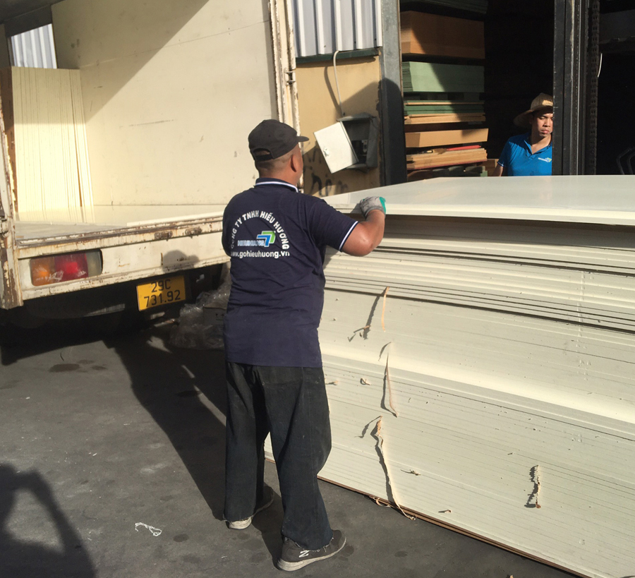 Hình ảnh tấm gỗ nhựa PVC Picomat