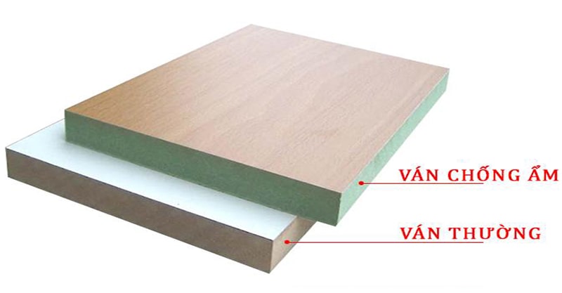 Hình ảnh ván gỗ MDF phủ melamine hoặc Laminate thực tế