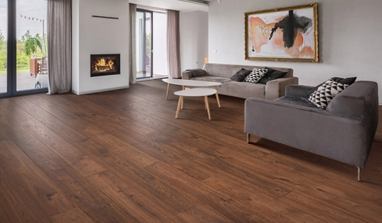 Sàn gỗ công nghiệp mang vẻ đẹp sang trọng và ấm áp