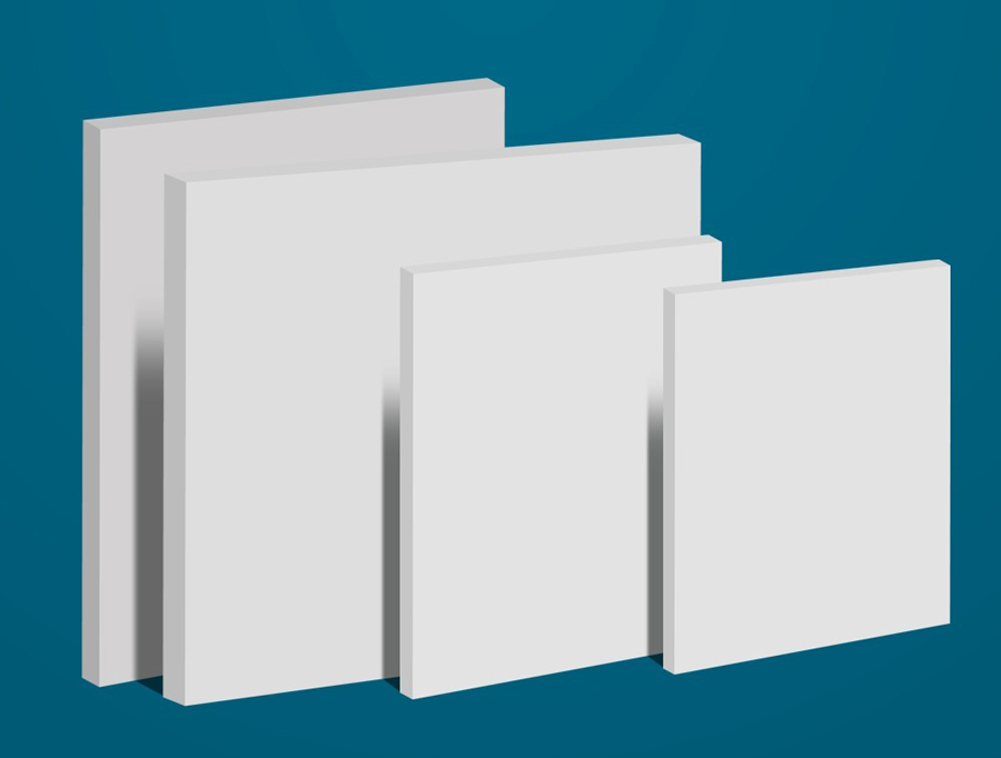 Mẫu tấm gỗ nhựa PVC Foam trắng