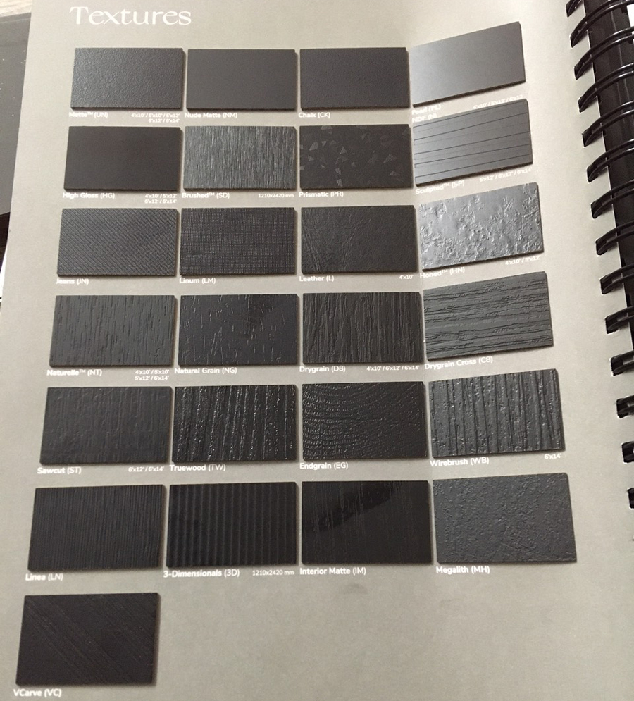 Các loại bề mặt của Laminate hãng Formica