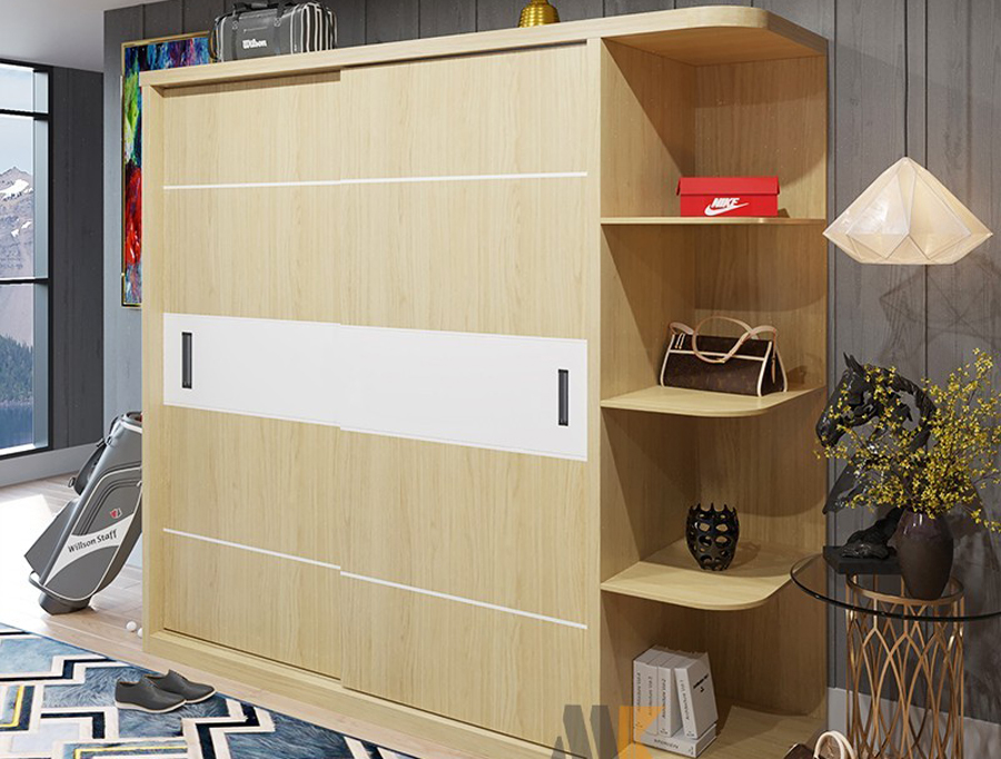 Tủ quần áo làm từ gỗ ván ép bền đẹp rẻ