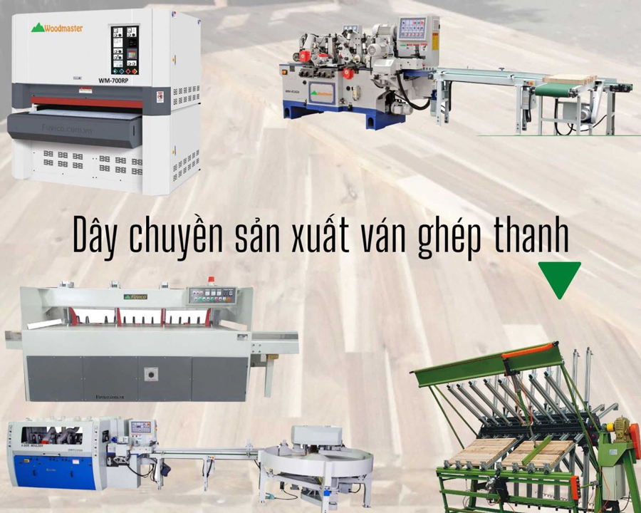 Hệ thống thiết bị sản xuất gỗ ghép thanh