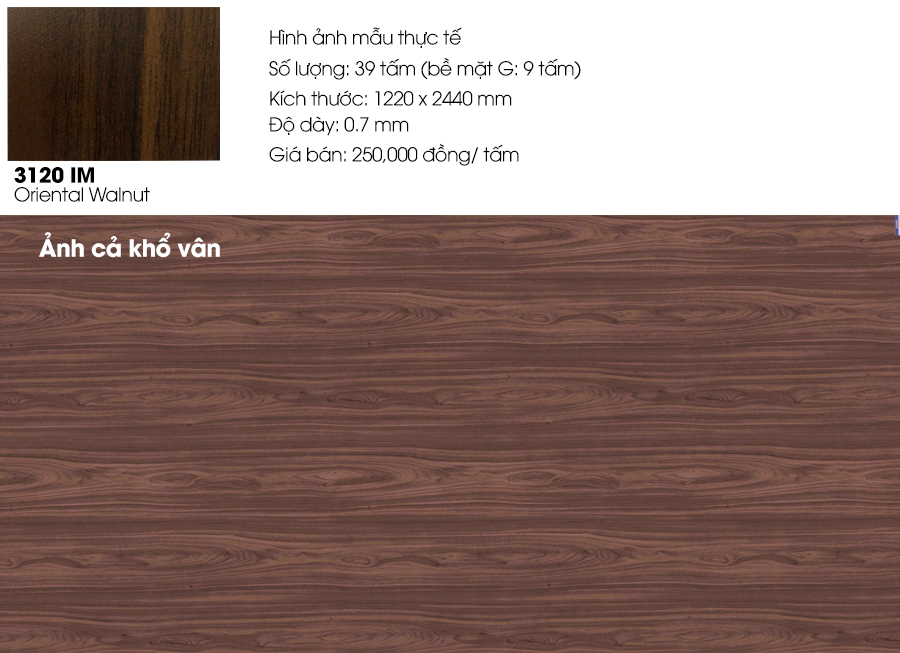 Khuyến mại siêu giảm giá mã Laminate 3120IM