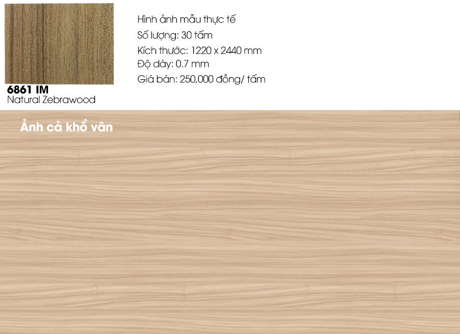 Khuyến mại siêu giảm giá mã Laminate 6861IM