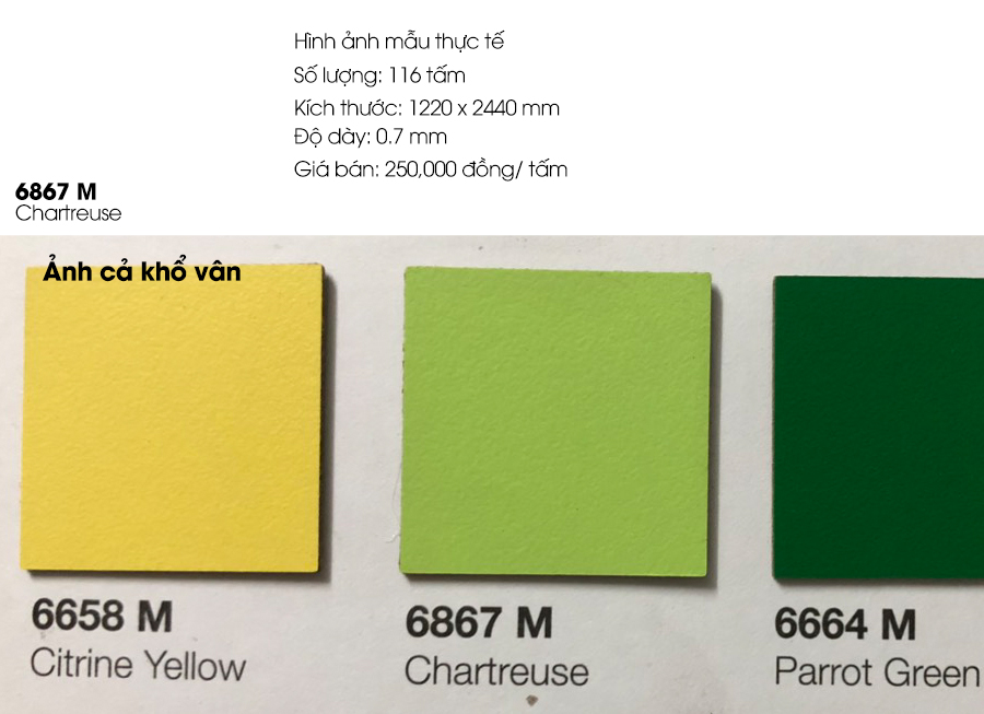 Siêu khuyến mãi Laminate Formica 6867M