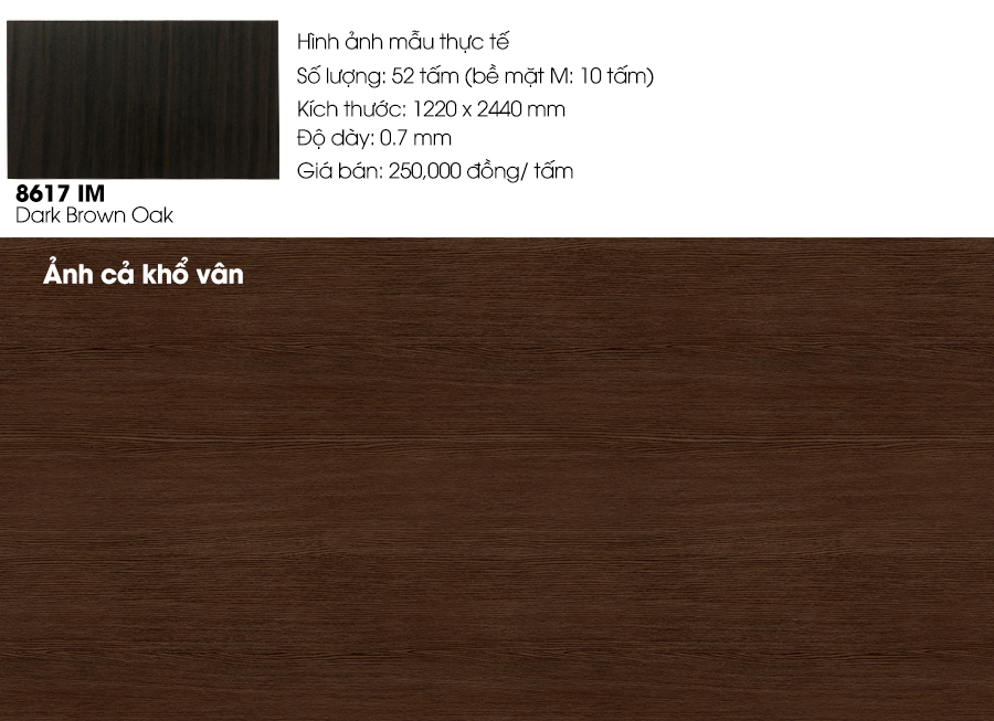 Siêu khuyến mãi Laminate Formica 8617IM